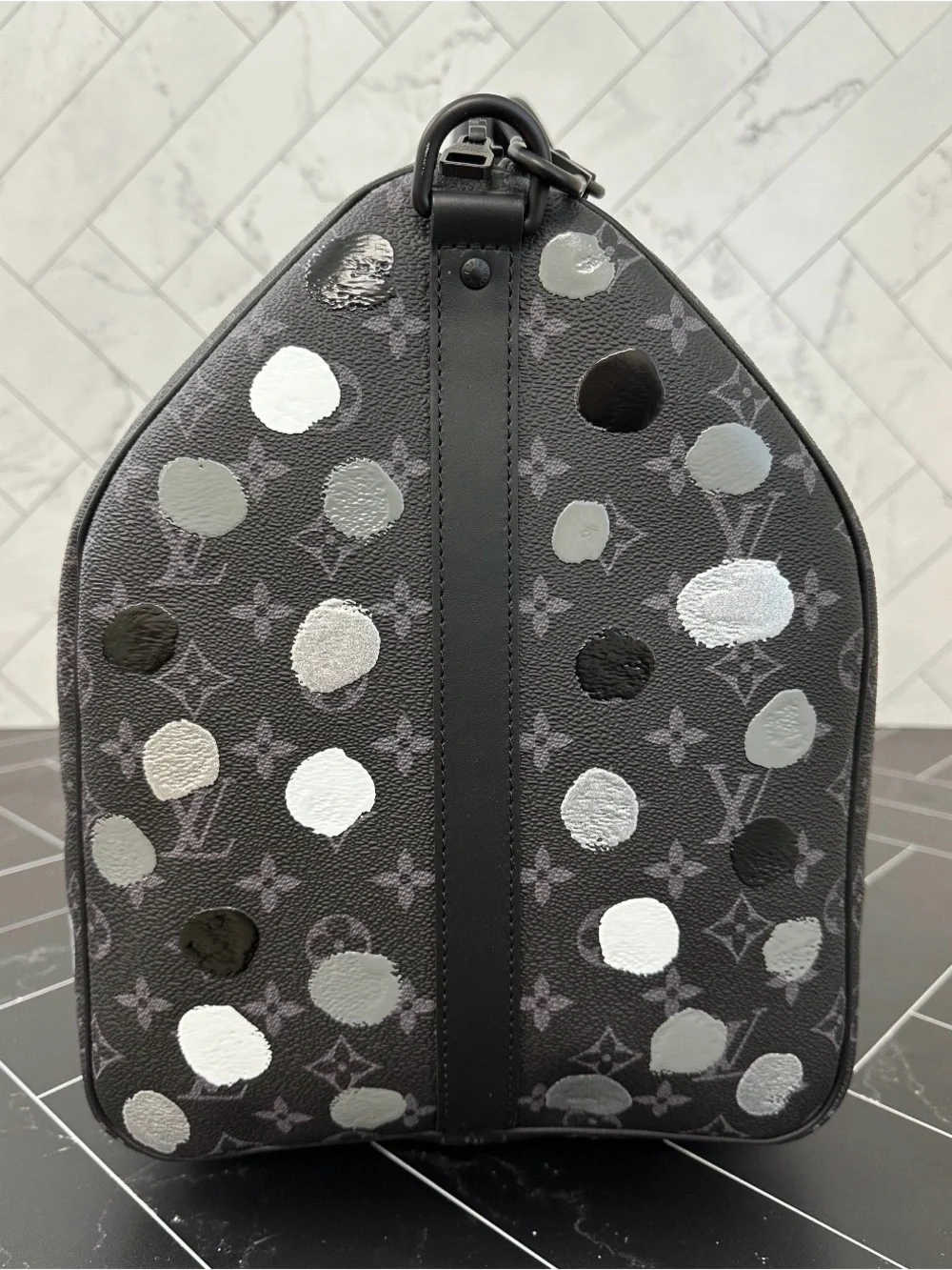 Louis Vuitton Eclipse Kusama Keepall 55 Bandouliere